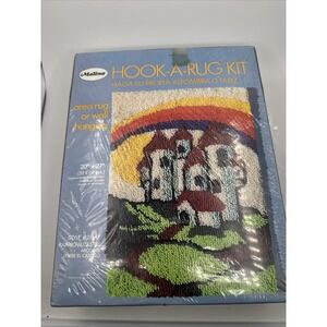 Malina Latch Hook A Rug Kit  20" X 27" Rainbow Castle Unopened